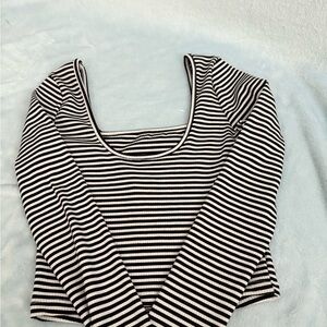 PacSun Striped Fitted Long Sleeve